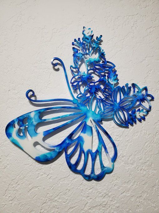 Accroche murale Papillon bleu